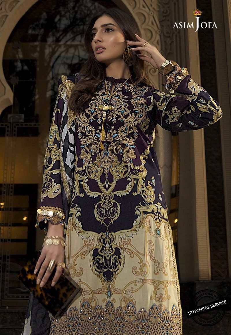 AJL-10A | Asim Jofa | Luxury Lawn Collection 2020