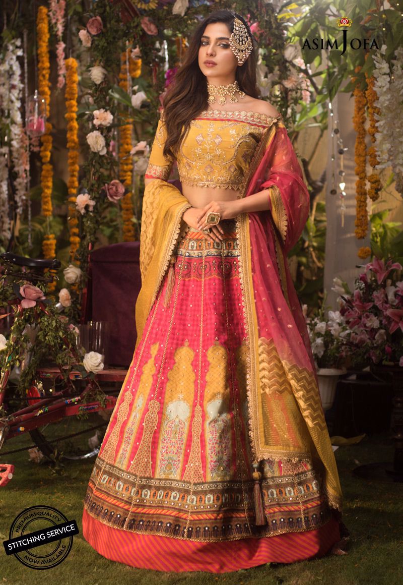 Ajn-10 | Asim Jofa | Naubahar Chiffon Collection