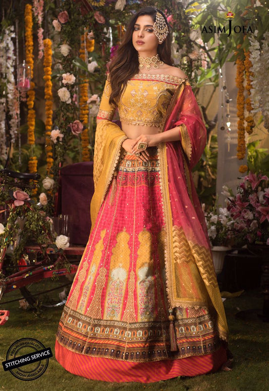 Ajn-10 | Asim Jofa | Naubahar Chiffon Collection