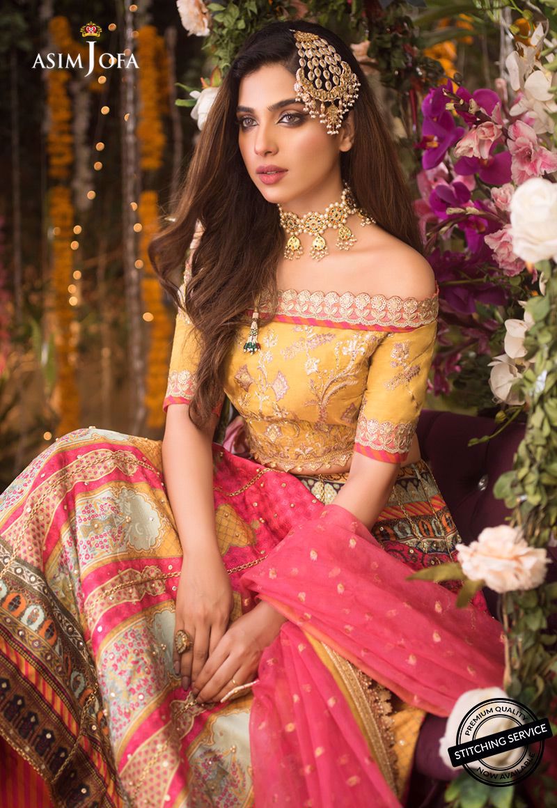 Ajn-10 | Asim Jofa | Naubahar Chiffon Collection