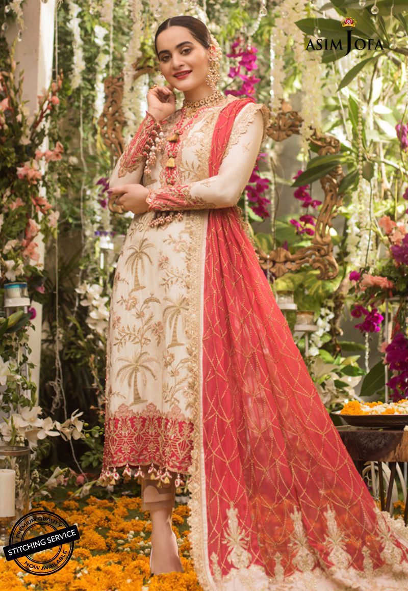 Ajn-09 | Asim Jofa | Naubahar Chiffon Collection