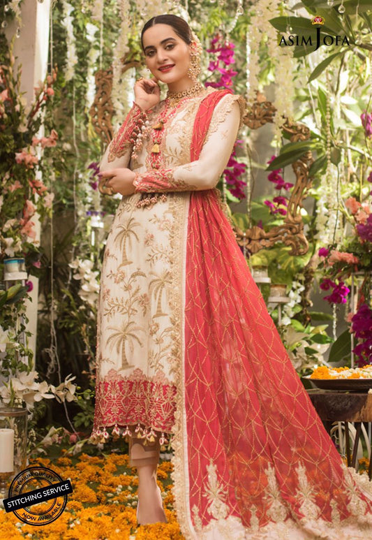 Ajn-09 | Asim Jofa | Naubahar Chiffon Collection