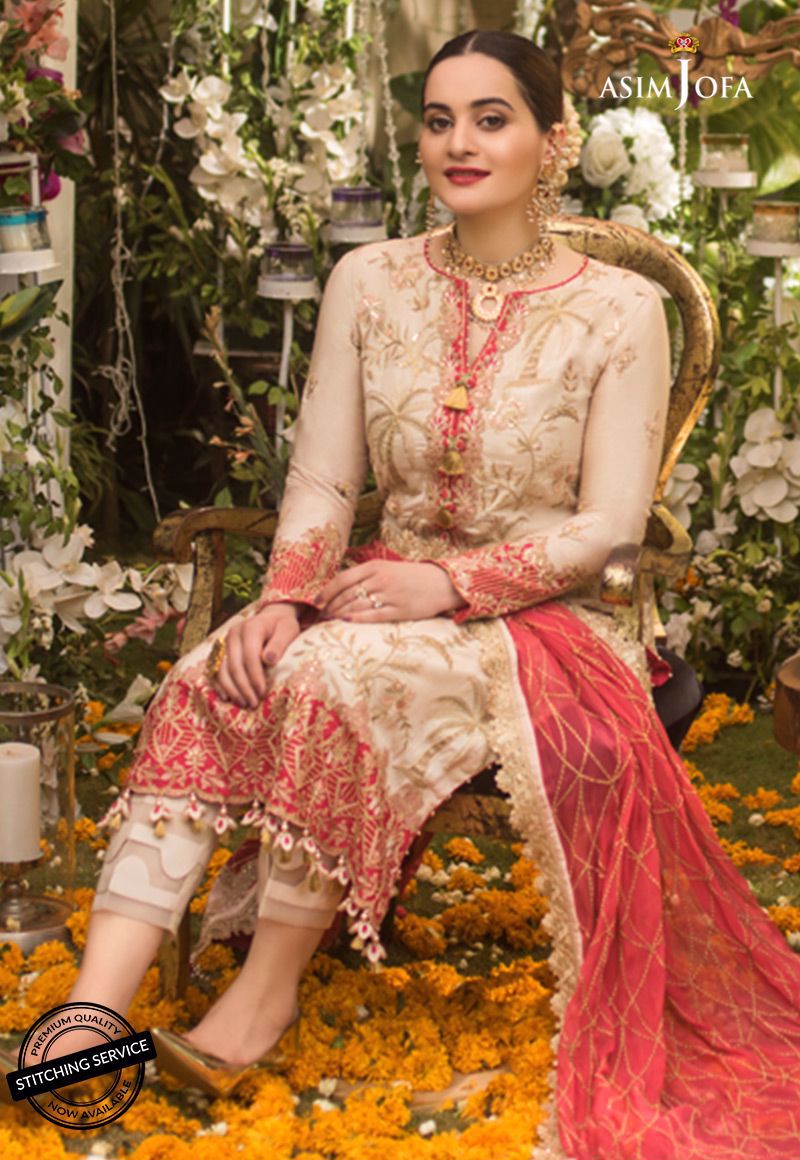 Ajn-09 | Asim Jofa | Naubahar Chiffon Collection