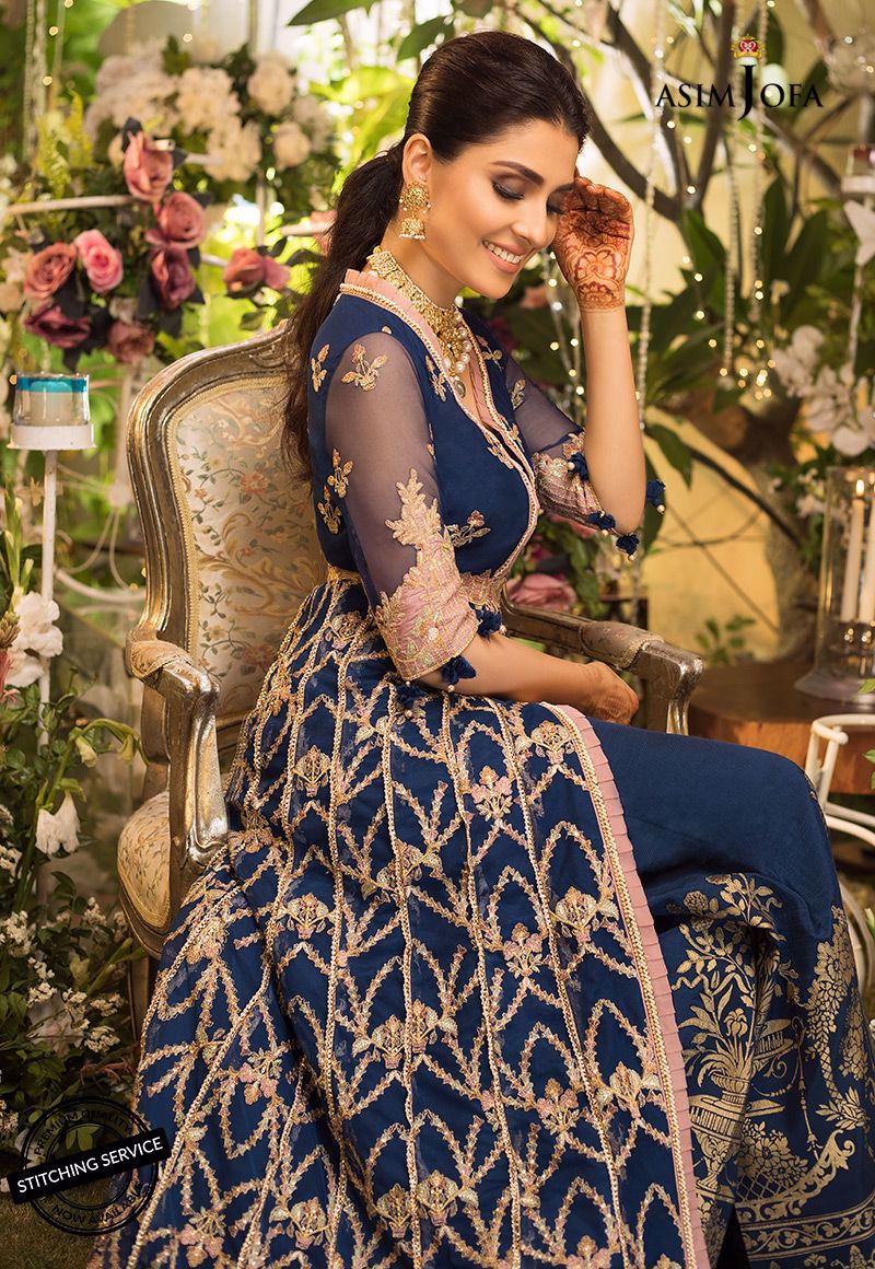 Ajn-08 | Asim Jofa | Naubahar Chiffon Collection