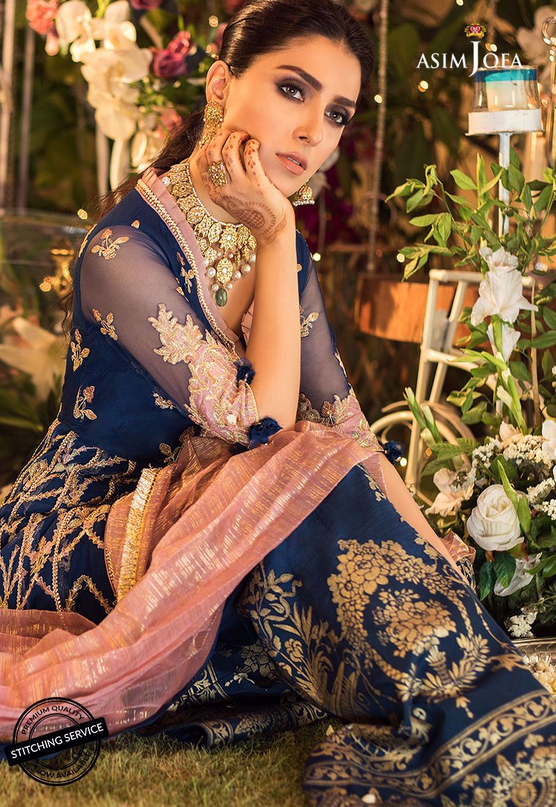 Ajn-08 | Asim Jofa | Naubahar Chiffon Collection