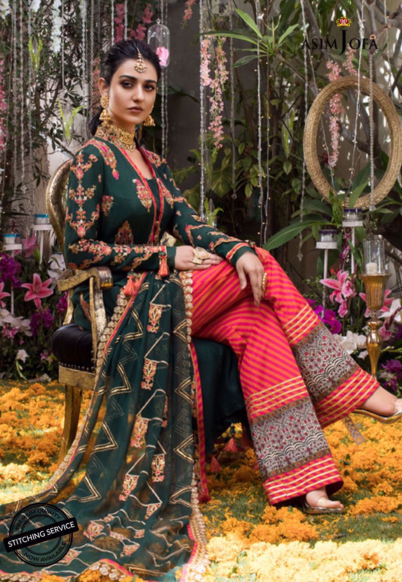 Ajn-07 | Asim Jofa | Naubahar Chiffon Collection