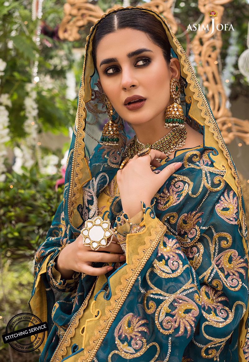 Ajn-04 | Asim Jofa | Naubahar Chiffon Collection