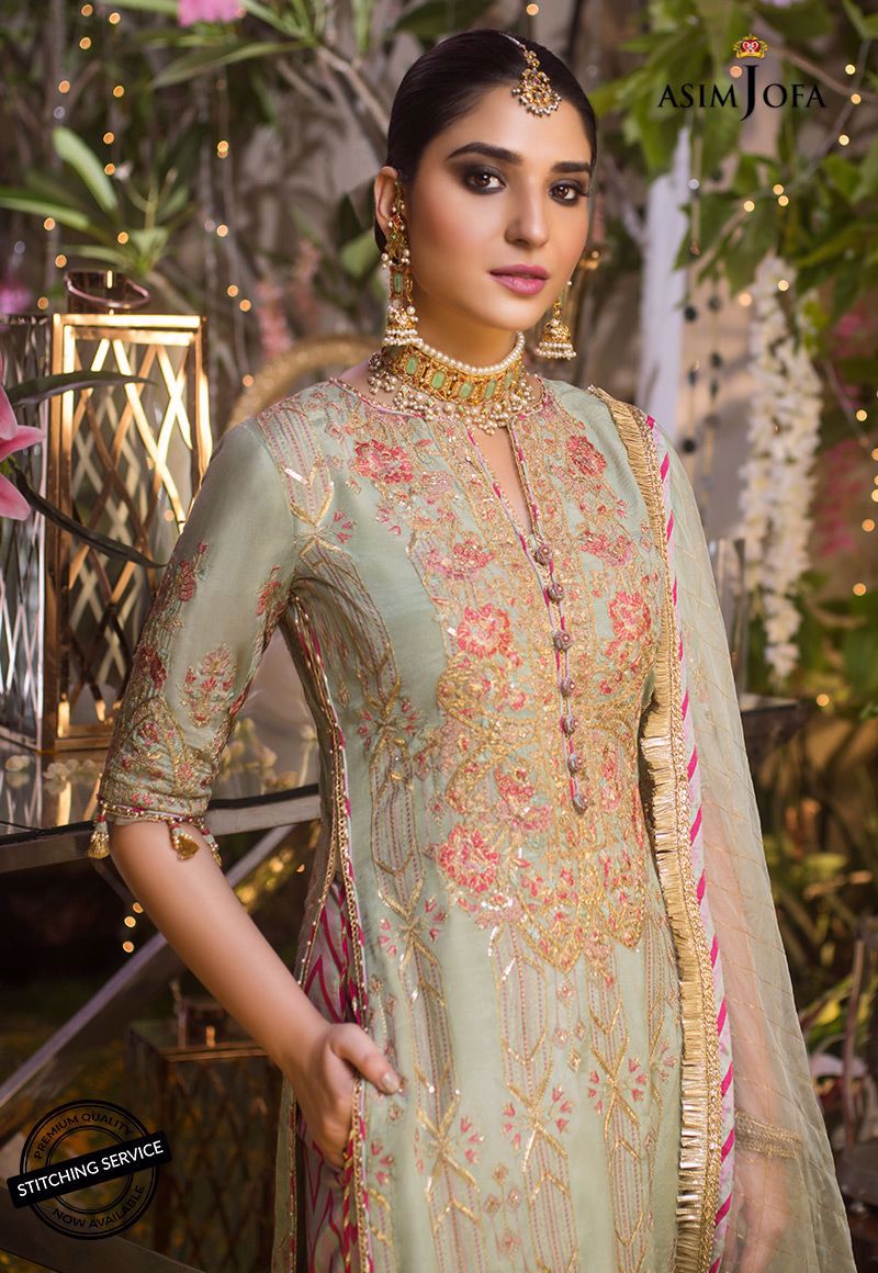 Ajn-02 | Asim Jofa | Naubahar Chiffon Collection