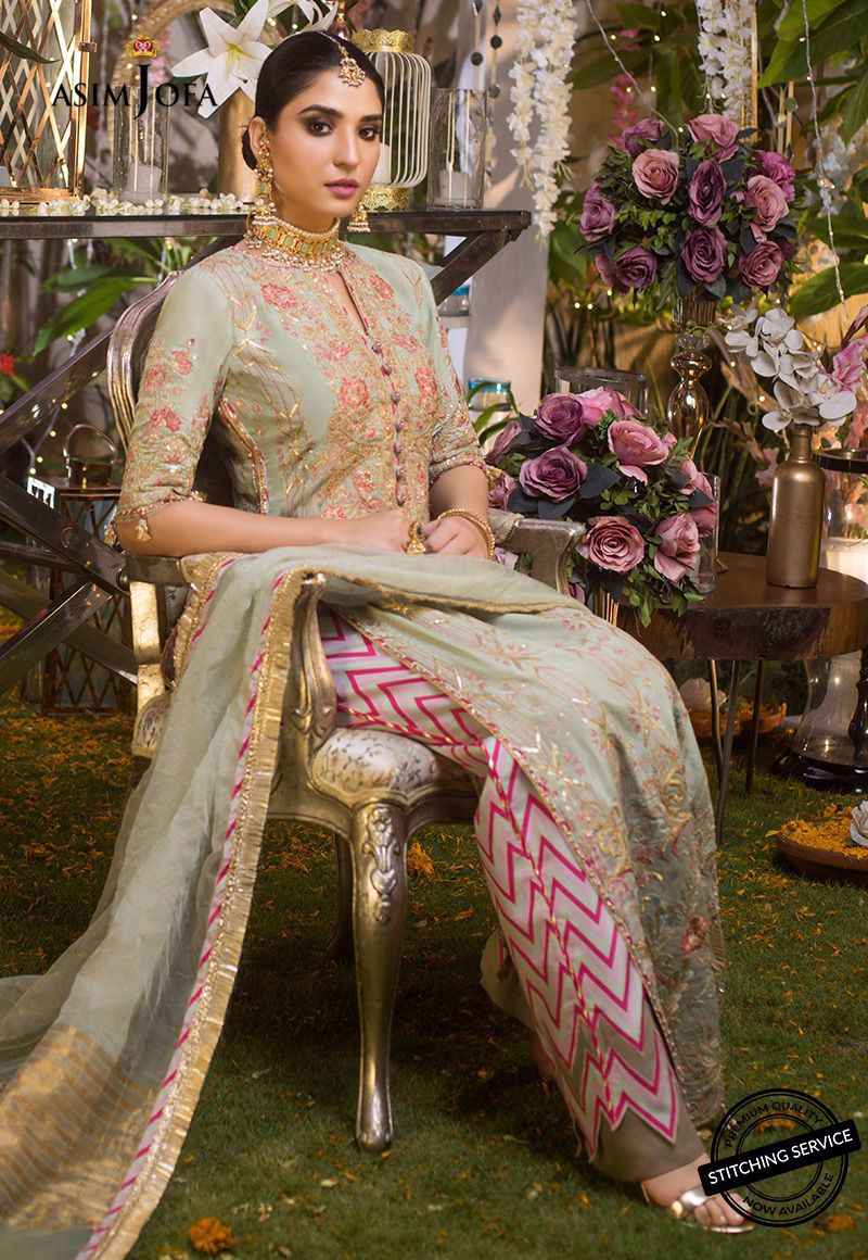 Ajn-02 | Asim Jofa | Naubahar Chiffon Collection