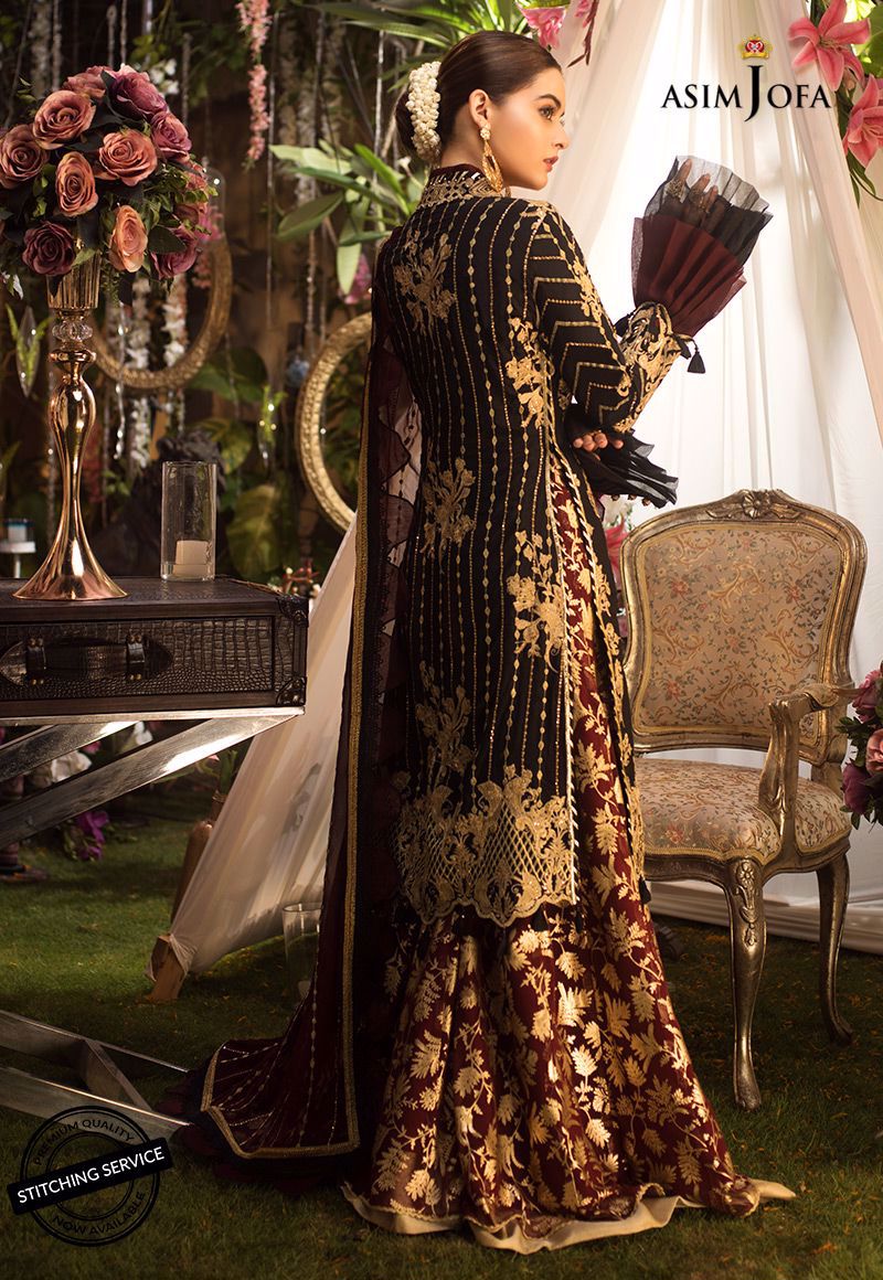 Ajn-01 | Asim Jofa | Naubahar Chiffon Collection