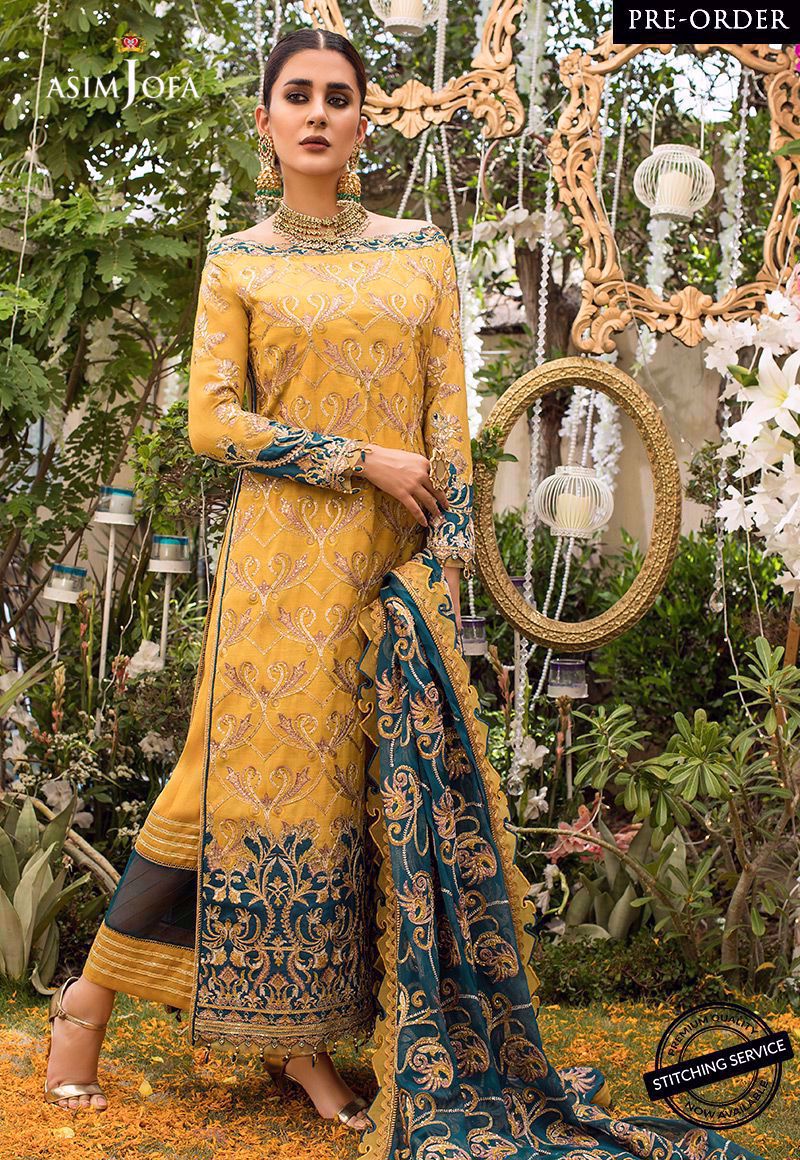 Ajn-04 | Asim Jofa | Naubahar Chiffon Collection