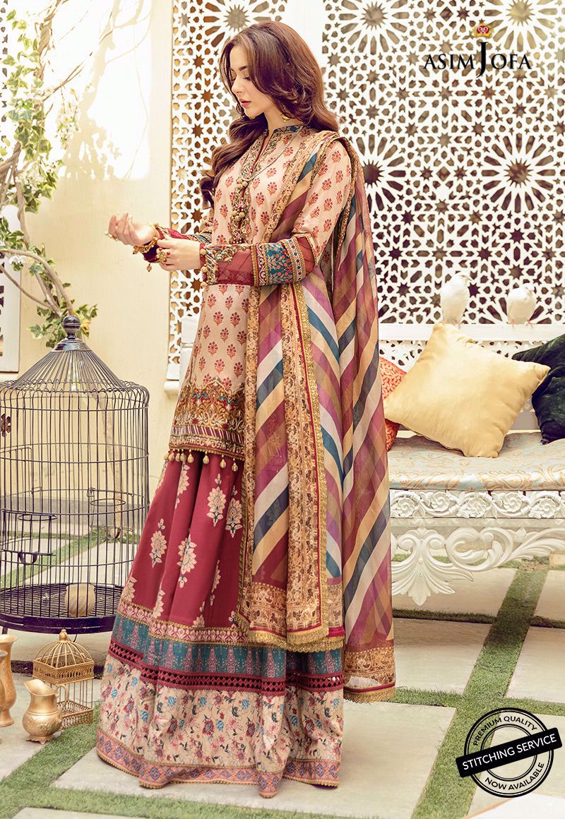 AJRL-17 | Asim Jofa | Luxury Lawn'21 | RABT COLLECTION