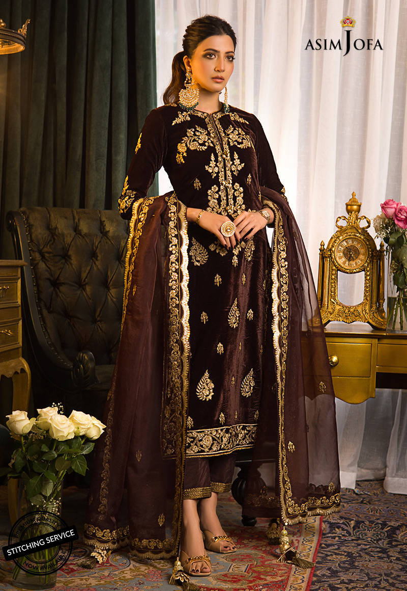 AJMR - 07 | Asim Jofa | Makhmal Embroidered Collection 2021