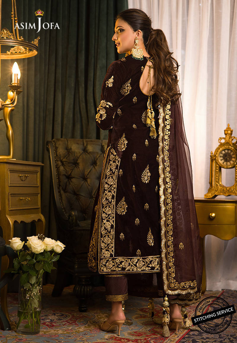 AJMR - 07 | Asim Jofa | Makhmal Embroidered Collection 2021