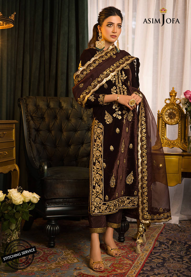 AJMR - 07 | Asim Jofa | Makhmal Embroidered Collection 2021