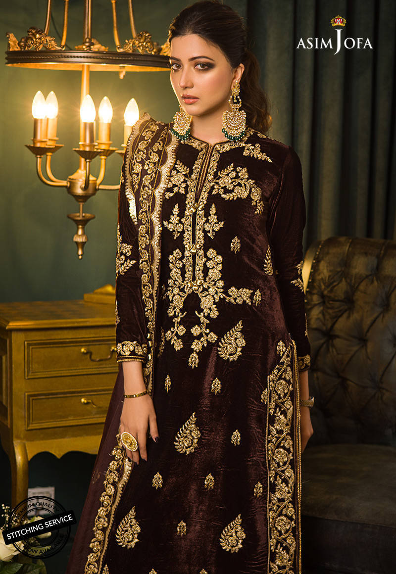 AJMR - 07 | Asim Jofa | Makhmal Embroidered Collection 2021