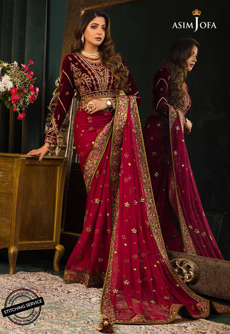 AJMR - 06 | Asim Jofa | Makhmal Embroidered Collection 2021