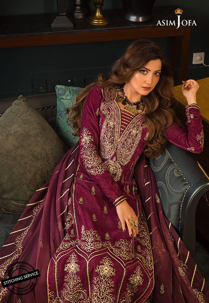 AJMR - 05 | Asim Jofa | Makhmal Embroidered Collection 2021