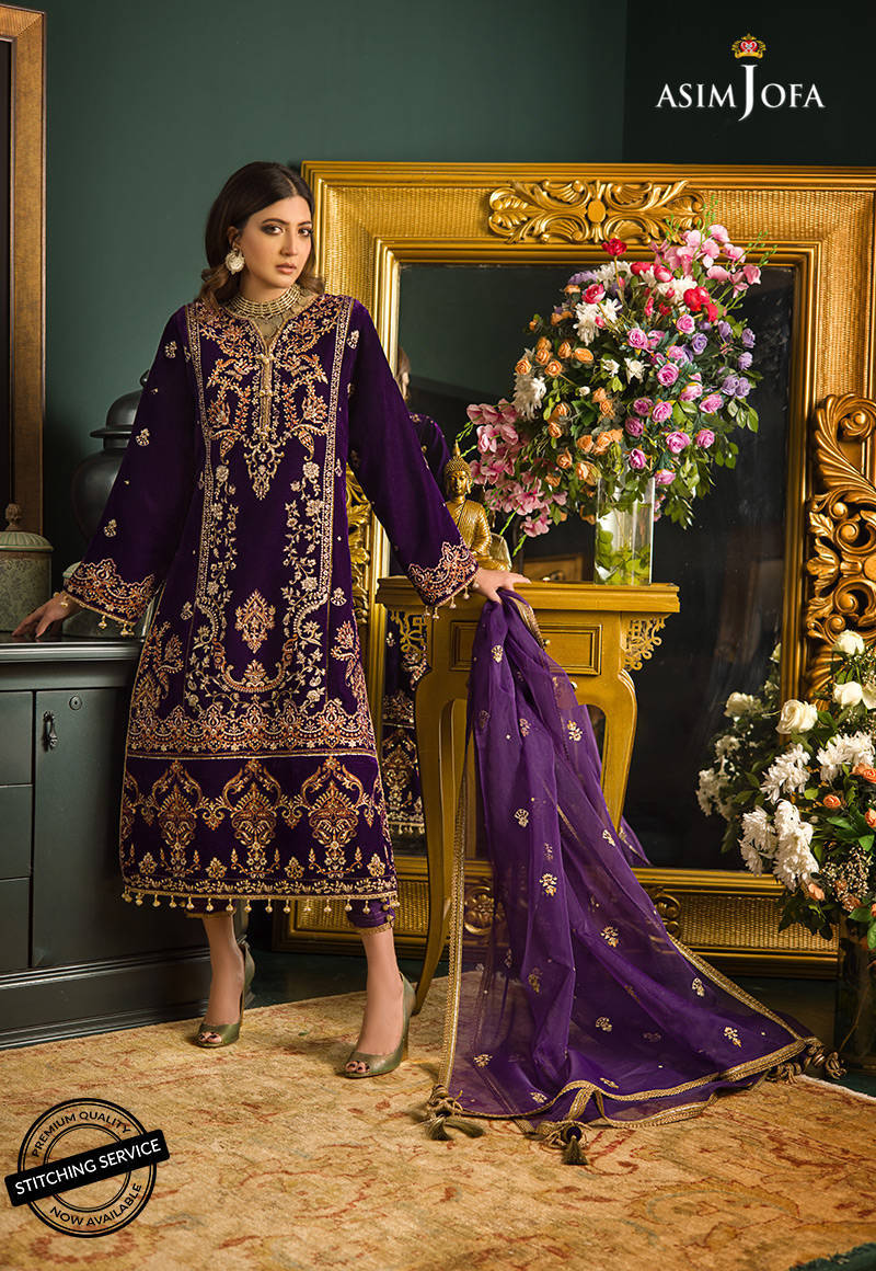 AJMR - 02 | Asim Jofa | Makhmal Embroidered Collection 2021