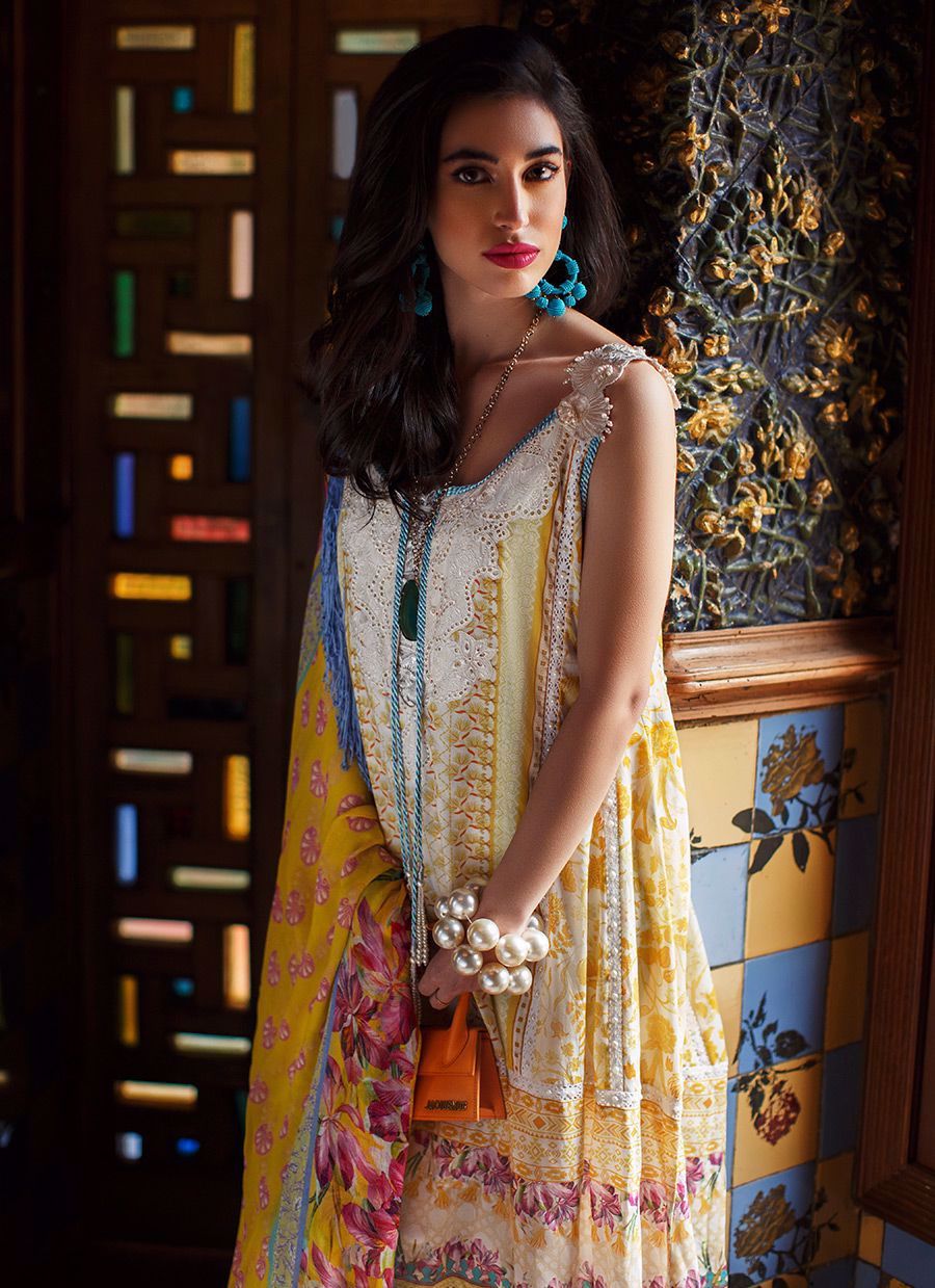 Amarilla Lemon | Farah Talib Aziz | Mila Luxe Lawn'20
