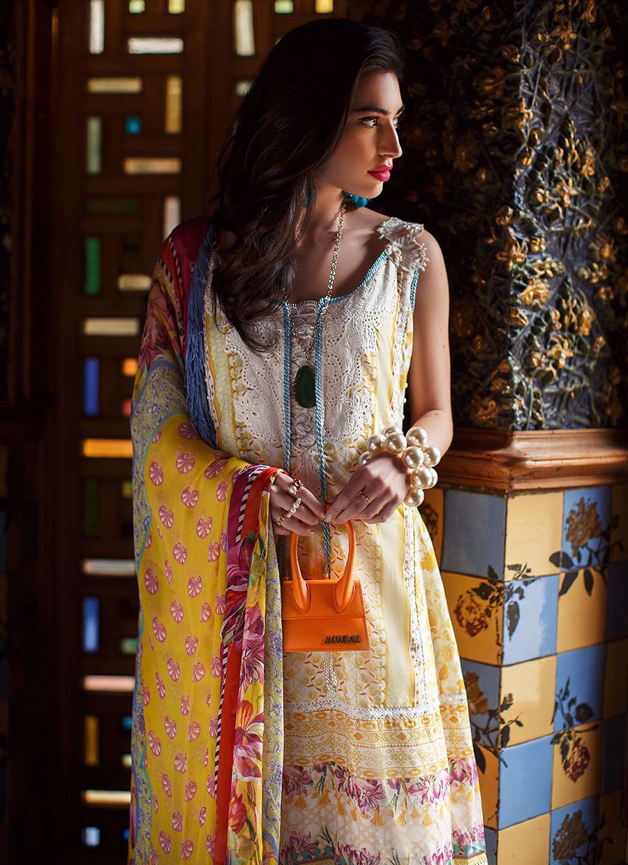 Amarilla Lemon | Farah Talib Aziz | Mila Luxe Lawn'20
