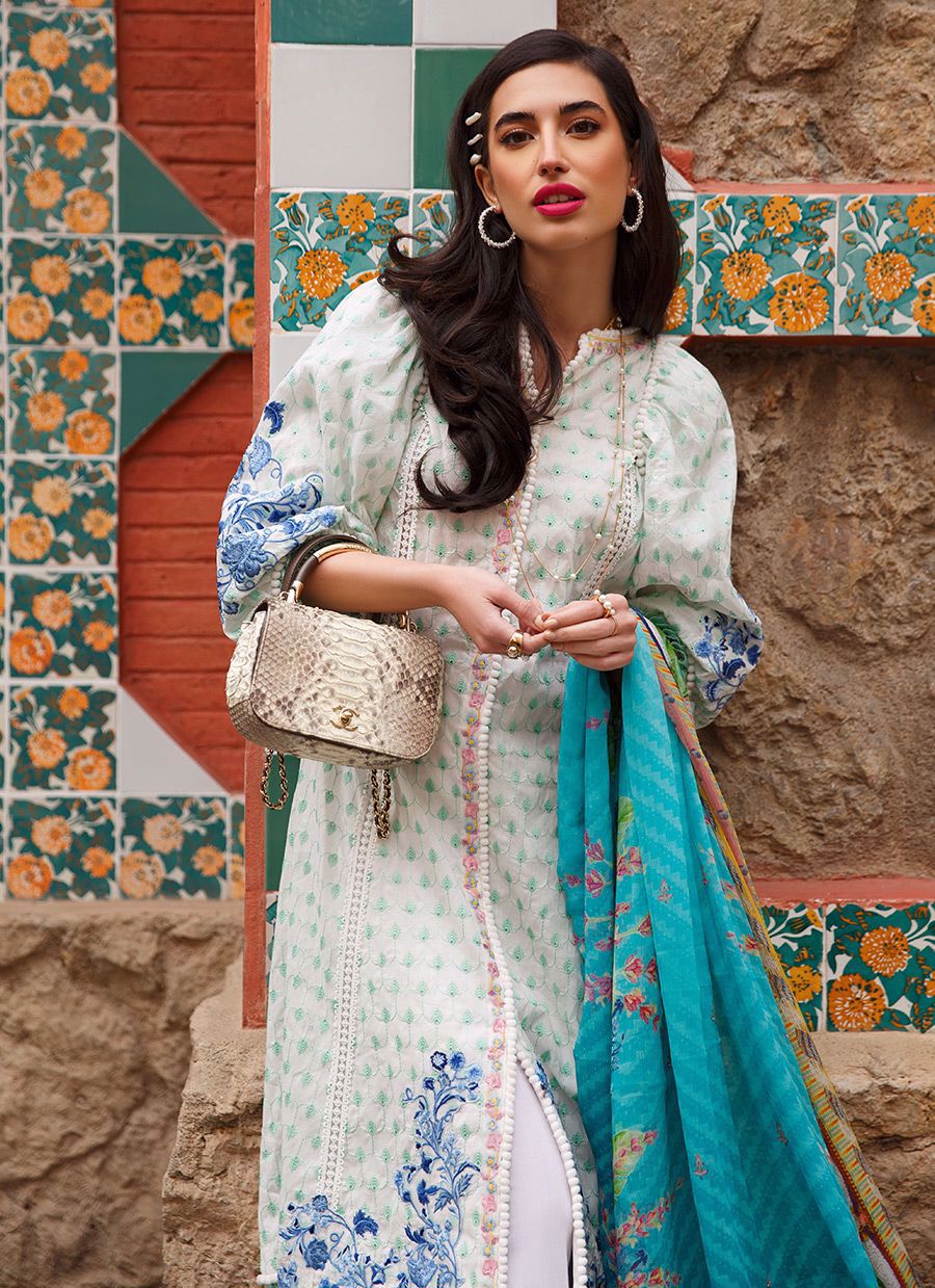 Azul | Farah Talib Aziz | Mila Luxe Lawn'20
