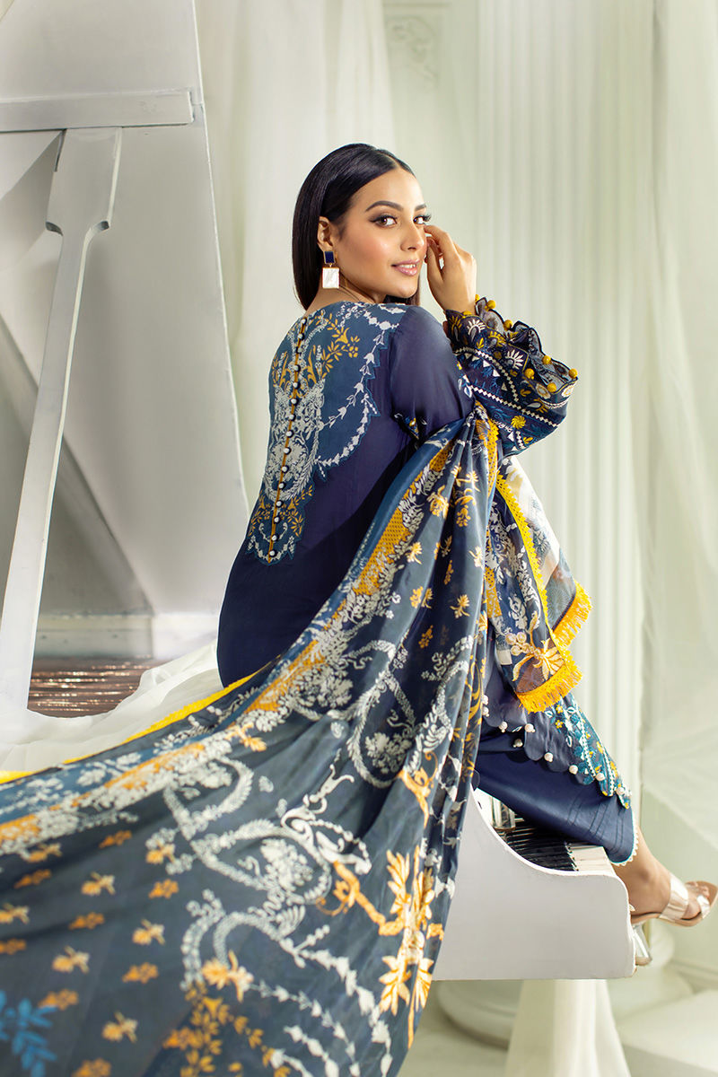 ALARA - AJLL22 - 01 | Ansab Jahangir | Zoha Luxury Lawn 2022