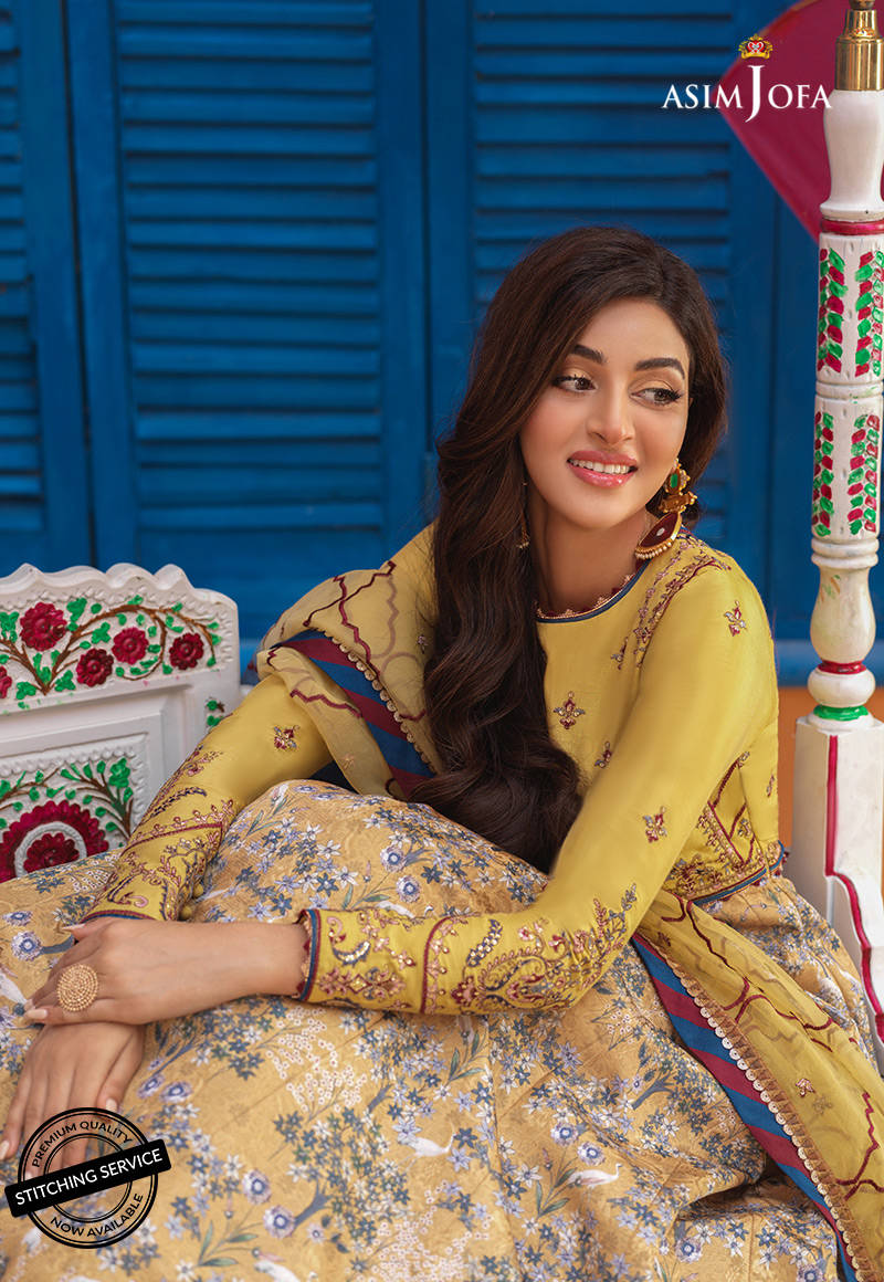 AJFC-68 | Asim Jofa | Basant Unstitched Festive Collection 2022