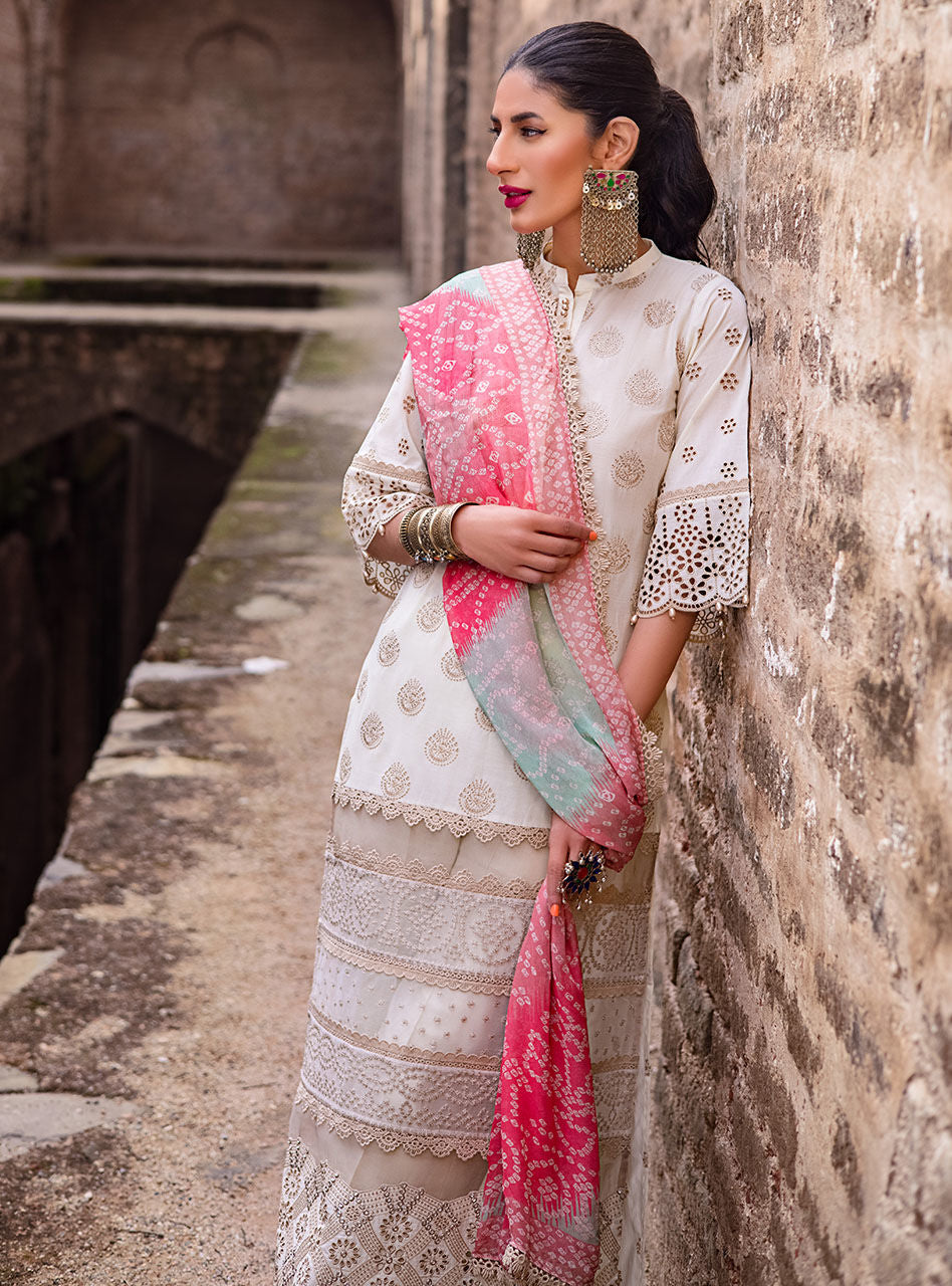 JABEEN - 7A | Zainab Chottani | Chikankari Collection 2022