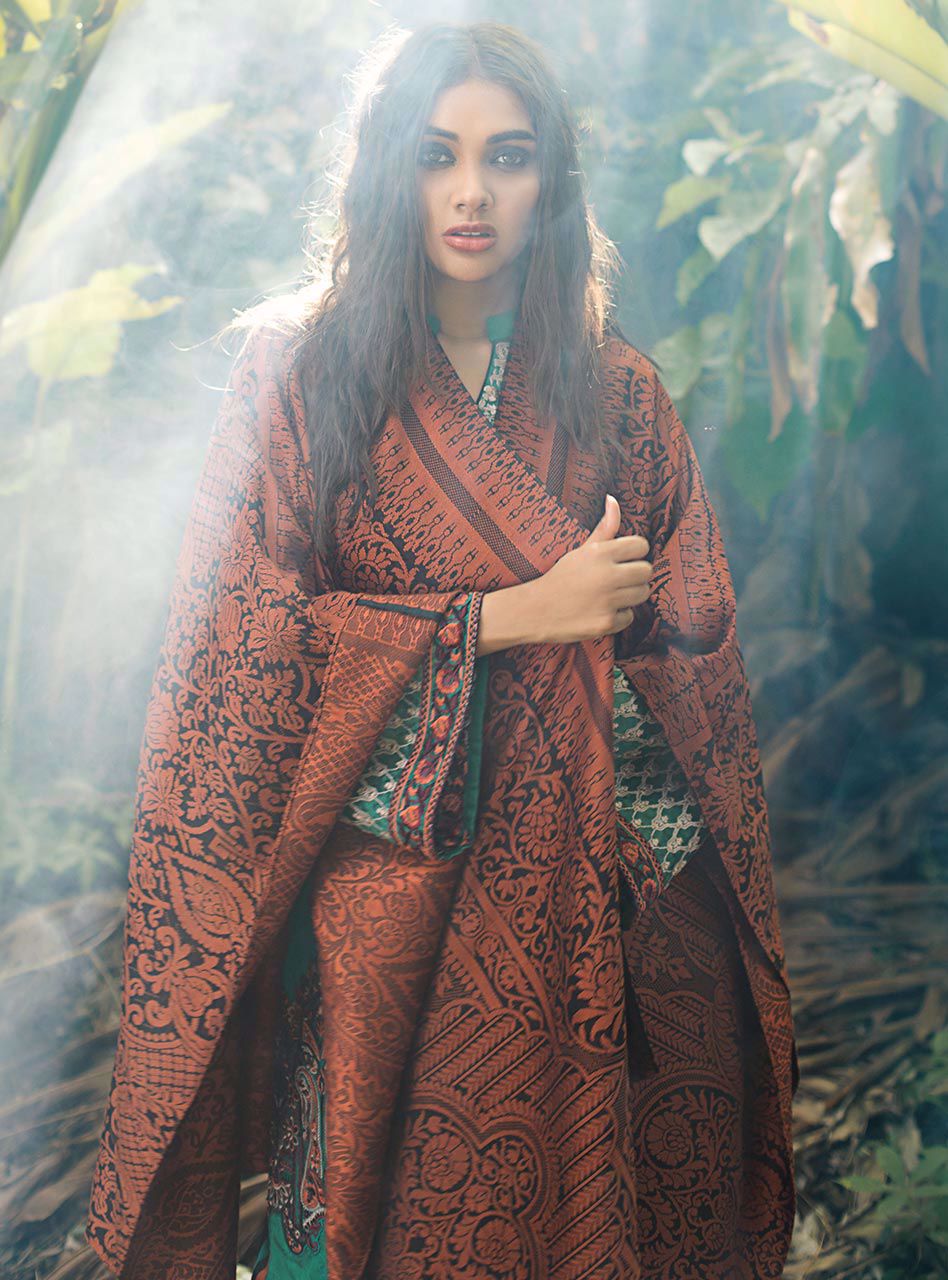 Cedar Haze (Zainab Chottani Luxury Shawl Collection)