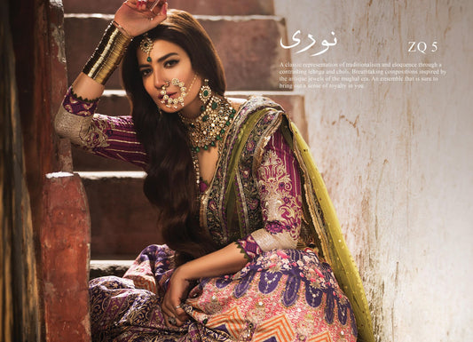 ZQ 5 -Noori | Zarqash - Rubaai Luxury Wedding Collection