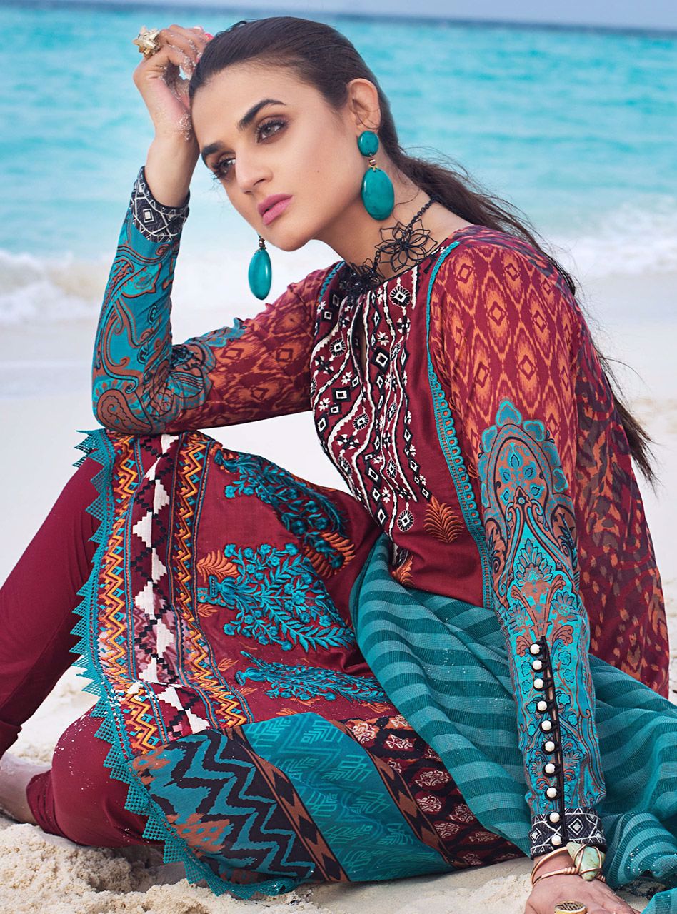 Rustic Bloom A | Zainab Chottani | Luxury Lawn/Chikankari'20