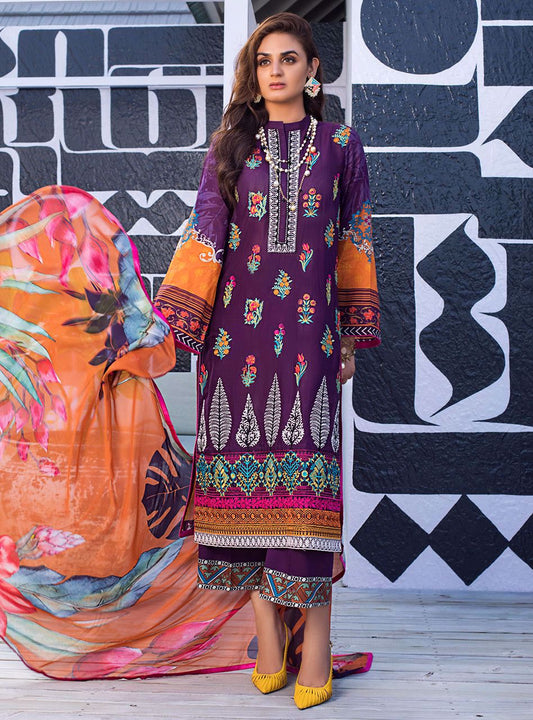 Sea Trumpet B | Zainab Chottani | Luxury Lawn/Chikankari'20