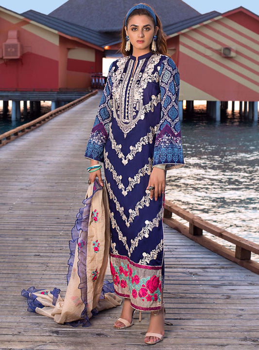 Rosette Spray A | Zainab Chottani | Luxury Lawn/Chikankari'20