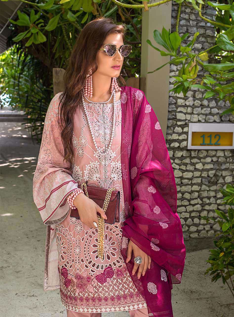 Marine Orchid A | Zainab Chottani | Luxury Lawn/Chikankari'20