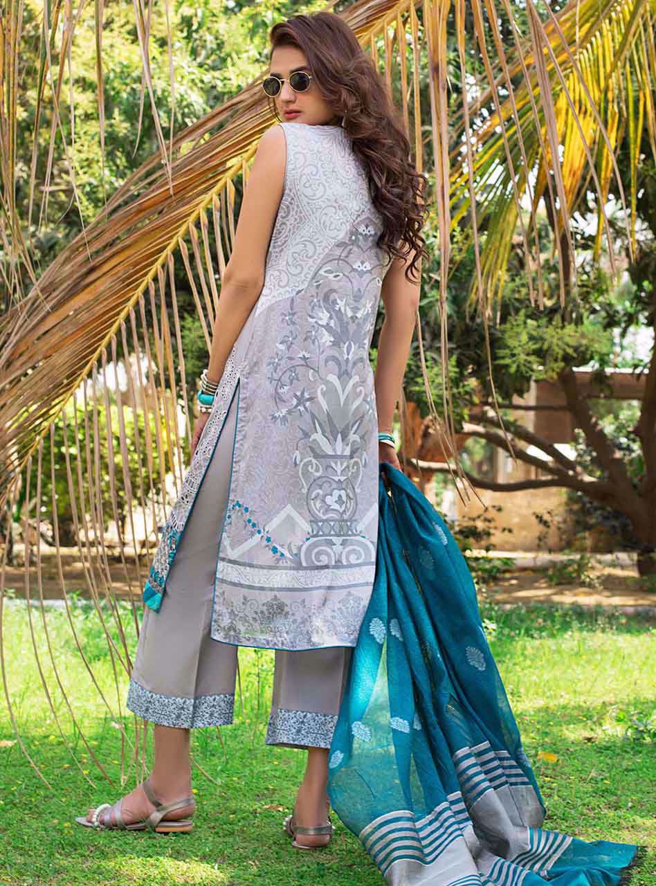 Marine Orchid B | Zainab Chottani | Luxury Lawn/Chikankari'20