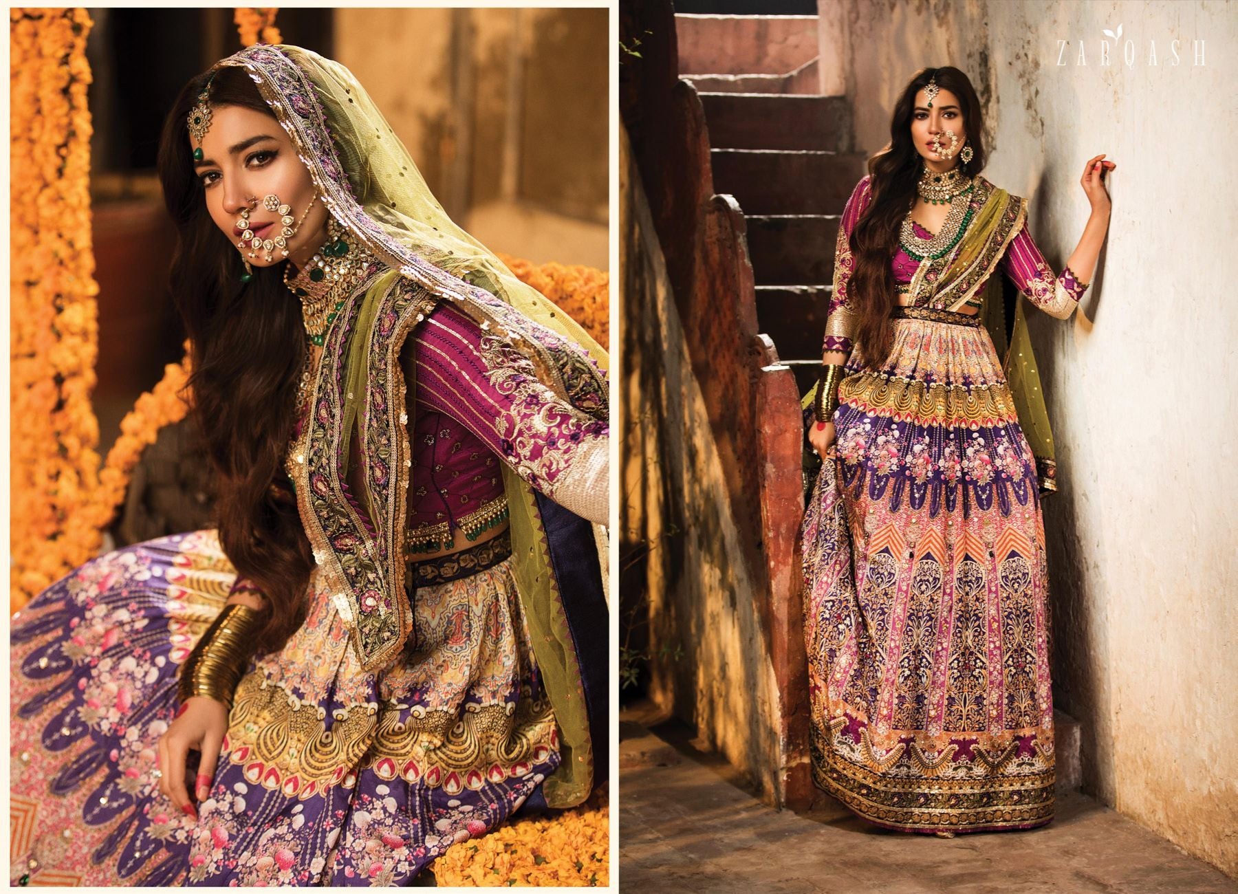 ZQ 5 -Noori | Zarqash - Rubaai Luxury Wedding Collection