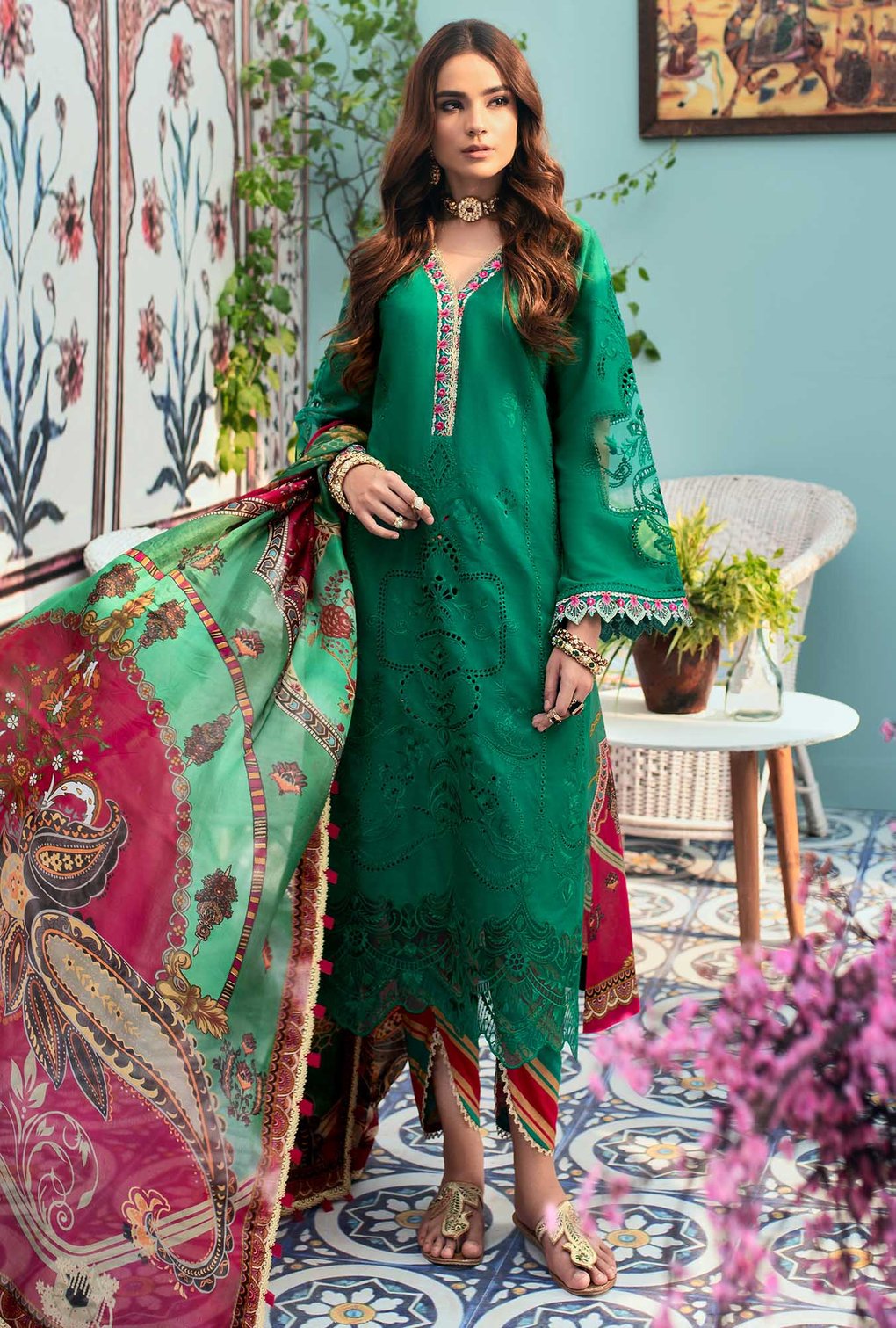 D7-VROCHI | Noor by Saadia Asad | Chikankari Collection 2021