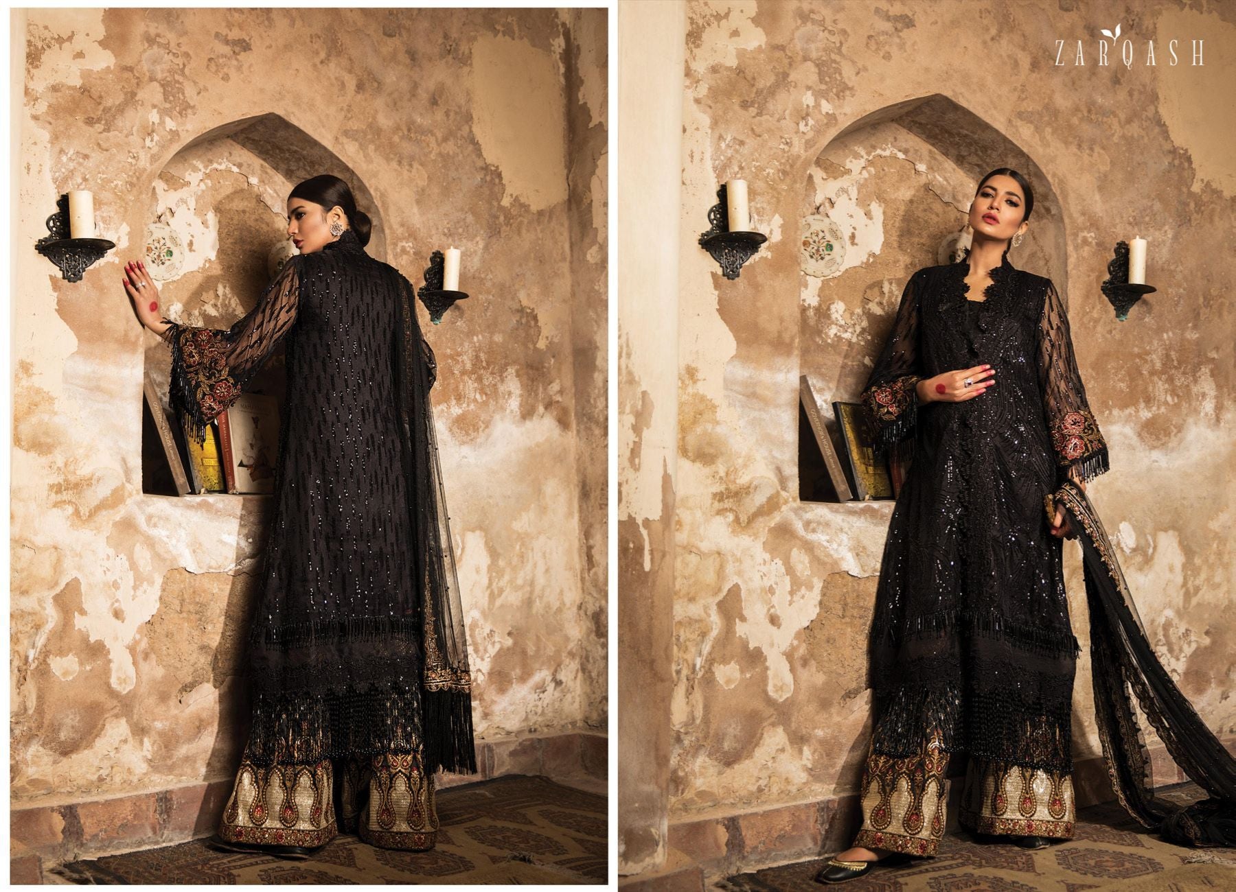 ZQ 7 - Bahar Banu | Zarqash - Rubaai Luxury Wedding Collection