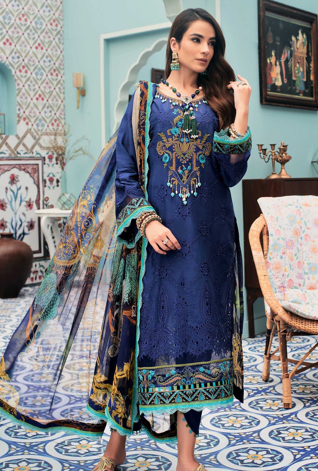 D6-KALON | Noor by Saadia Asad | Chikankari Collection 2021