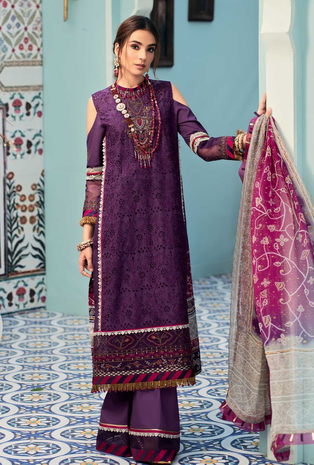 D4-EVODIA | Noor by Saadia Asad | Chikankari Collection 2021