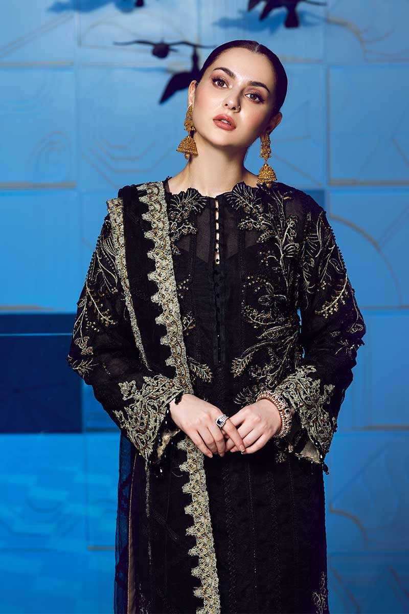 Signature Noir | Rang Rasiya | Ritzier Embroidered Chiffon collection 2020