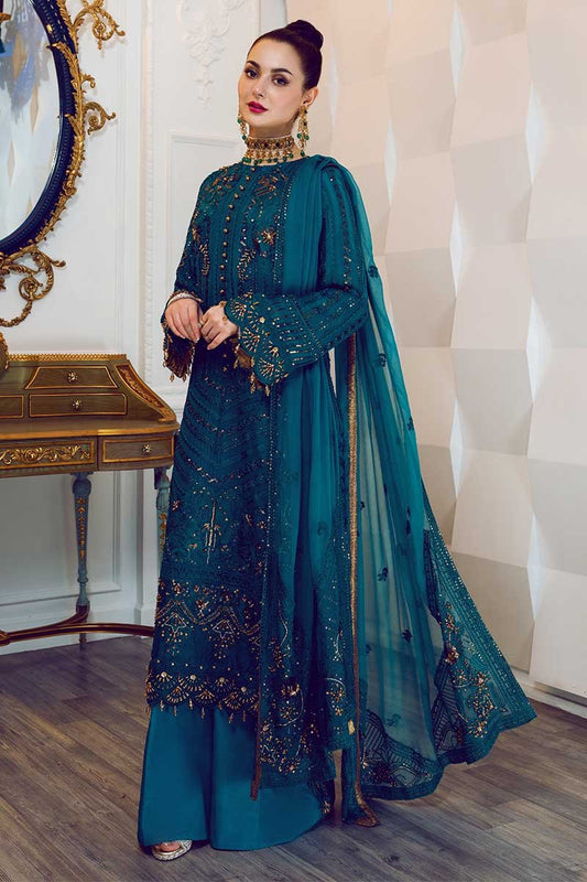 Emerald Guild | Rang Rasiya |  Ritzier Embroidered Chiffon collection 2020
