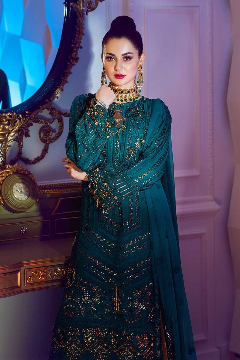Emerald Guild | Rang Rasiya | Ritzier Embroidered Chiffon collection 2020