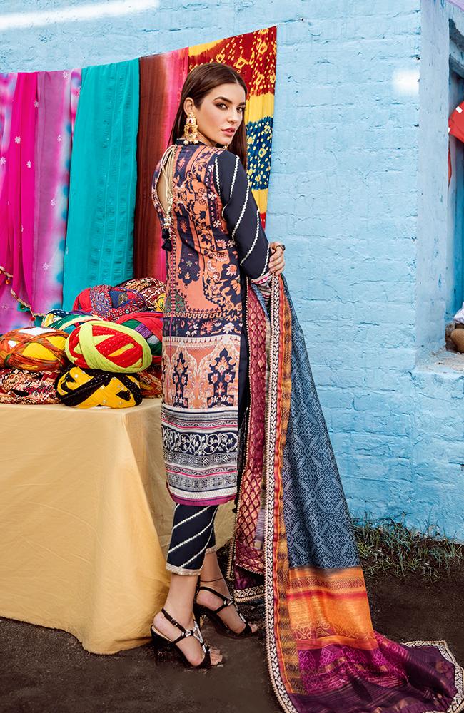 BCCD-01 | ALZOHAIB | Bandhani Lawn Collection 2020
