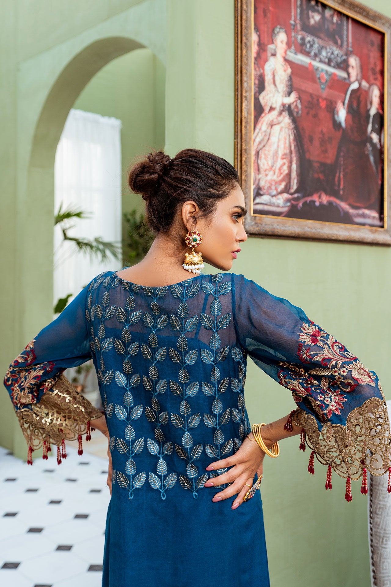 Azure Lili | Coir | Alianto Luxury Chiffon Collection Vol-VI
