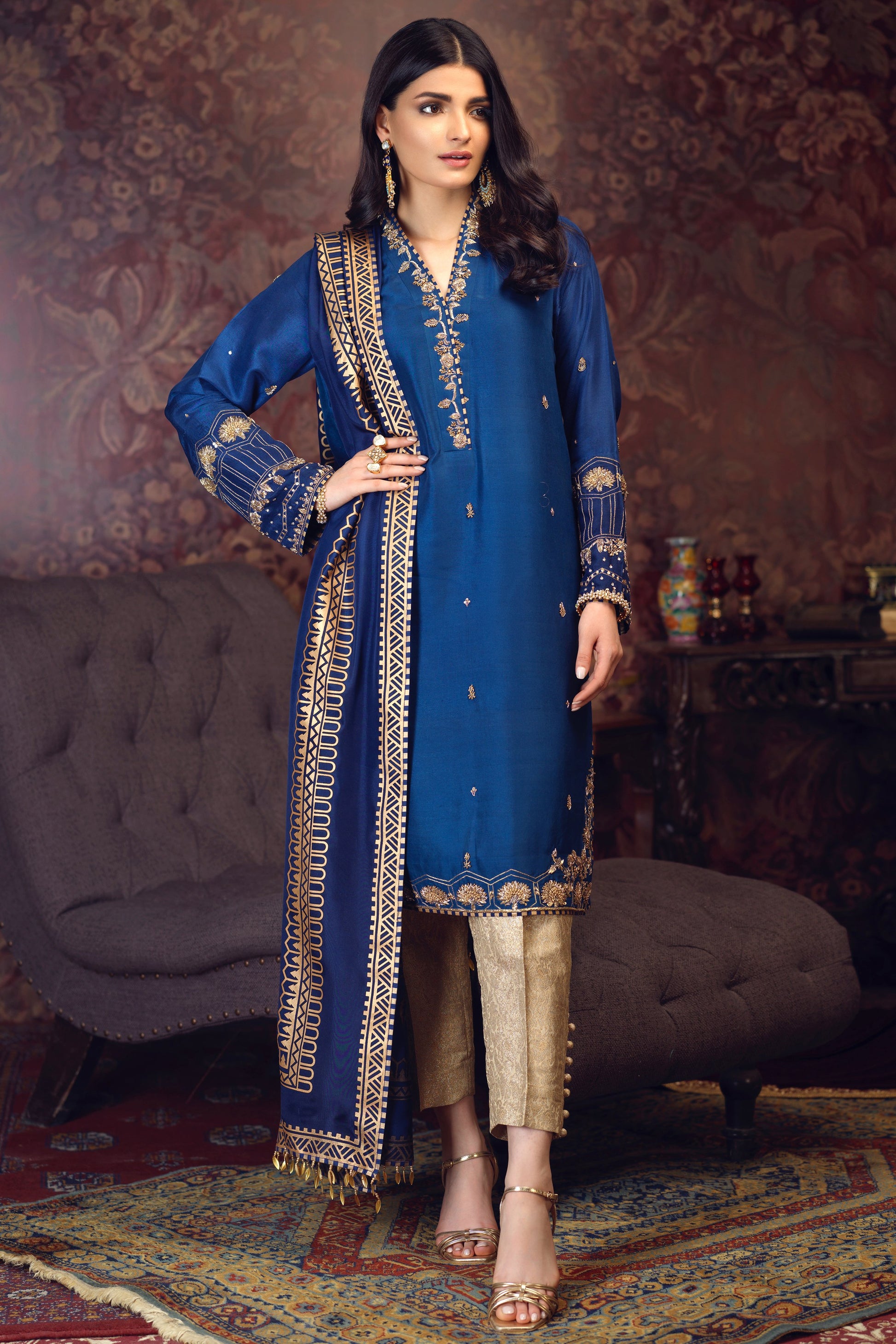 Eshal | Zaaviay | Arzish | Raw Silk Collection | Ready to Wear