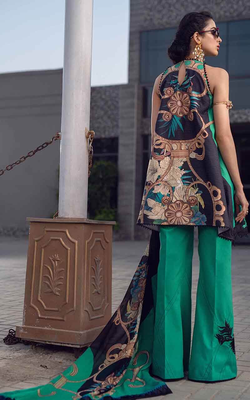77-D Dark Force | Asifa & Nabeel | La'amour Luxury Lawn SS'21