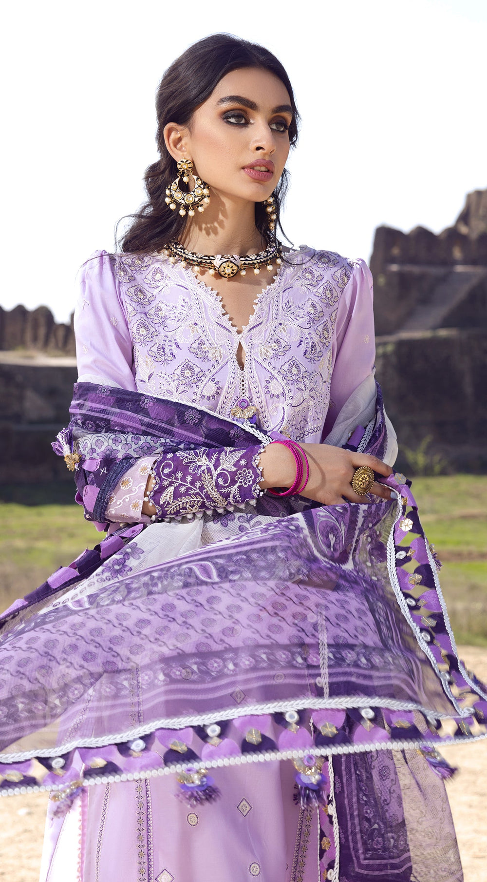VEL22 - 09 - Mahnum | Anaya Viva | Virsa Lawn Collection 2022