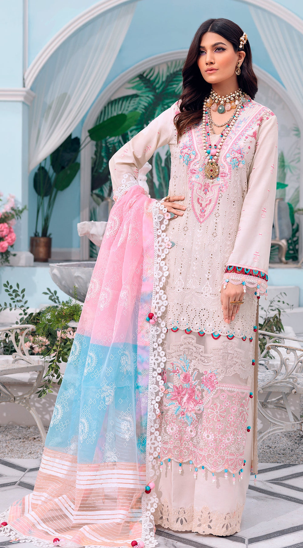 Saiqa - AL22 - 12 | Anaya | Afsana Festive Luxury Lawn 2022